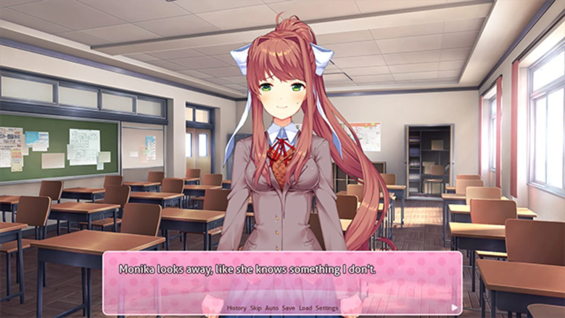 Screenshot from Doki Doki Literature Club: The Festival